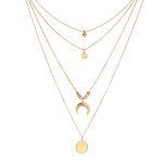 Personalized multi-layer crescent round piece Pendant - Image 3
