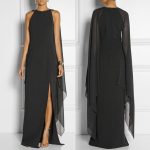 Chiffon Stitching Maxi Evening Dress - Image 2