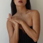 Simple Pearls Flower Necklace - Image 2