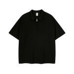 Fashion Men's Zip Up Polo Shirts Short Sleeves - Image 2