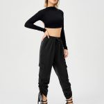 Women's Satin Jogger Pants Casual High Waist Long Lounge Pant Trousers With Pockets - Image 3