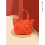 Portable Shoulder Crossbody Large Capacity Woven Bag Tote Bag - Image 5