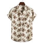 Men Short sleeved beach shirts men New printed T shirt - Image 8