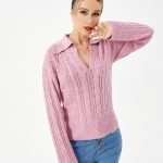 Women's Warm Casual Lapel Sweater - Image 2