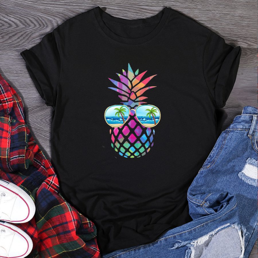 Eye Pineapple T-shirt Women - Image 5