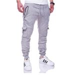 Sports Pants Striped Pleated Casual Men - Image 4