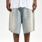 Men's Summer Retro Loose Fitting Denim Shorts