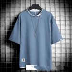 Hong Kong style loose T-shirt men - Image 6