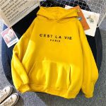 Loose Hooded Sweater Student Hoodie With Letter Print Sports Tops - Image 6