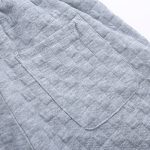 Checkerboard Clip Velvet Hidden Check Embroidered Knitted Trousers Man - Image 10