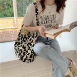 Large Capacity Animal Pattern Canvas Shoulder Bag - Image 5