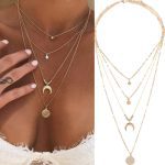 Personalized multi-layer crescent round piece Pendant - Image 2