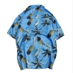Hawaii Style Full Printing Turn-down Collar Men's Shirt Short Sleeve 2021 Summer Casual Shirts Men - Image 2