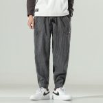 Casual Trousers Corduroy Drawstring Elastic Pants Men - Image 7