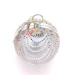 Small Round Spherical Dinner Bag Versatile Handheld Dress Garment Bag Cosmetic Bag - Image 9