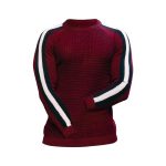Men's Contrast Slim Bottom Sports Casual Sweater - Image 2