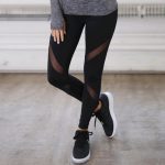 2021 new European and American hot style wish foreign trade speed dry gauze yoga butterfly X mesh yoga pants. - Image 5