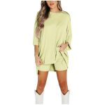 Summer Sweet Beauty Knitted Fashion Casual Solid Color Suit - Image 5