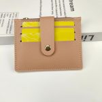 Short Small Card Holder Certificate Holder Women With Zipper - Image 8