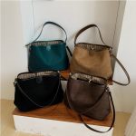 Vintage Retro Matte Soft Leather Tote Shoulder Bag - Image 2
