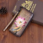 Retro Rub Colored Multiple Card Slots Long Ladies Wallet - Image 2