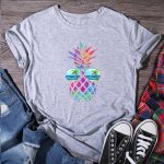 Eye Pineapple T-shirt Women - Image 3