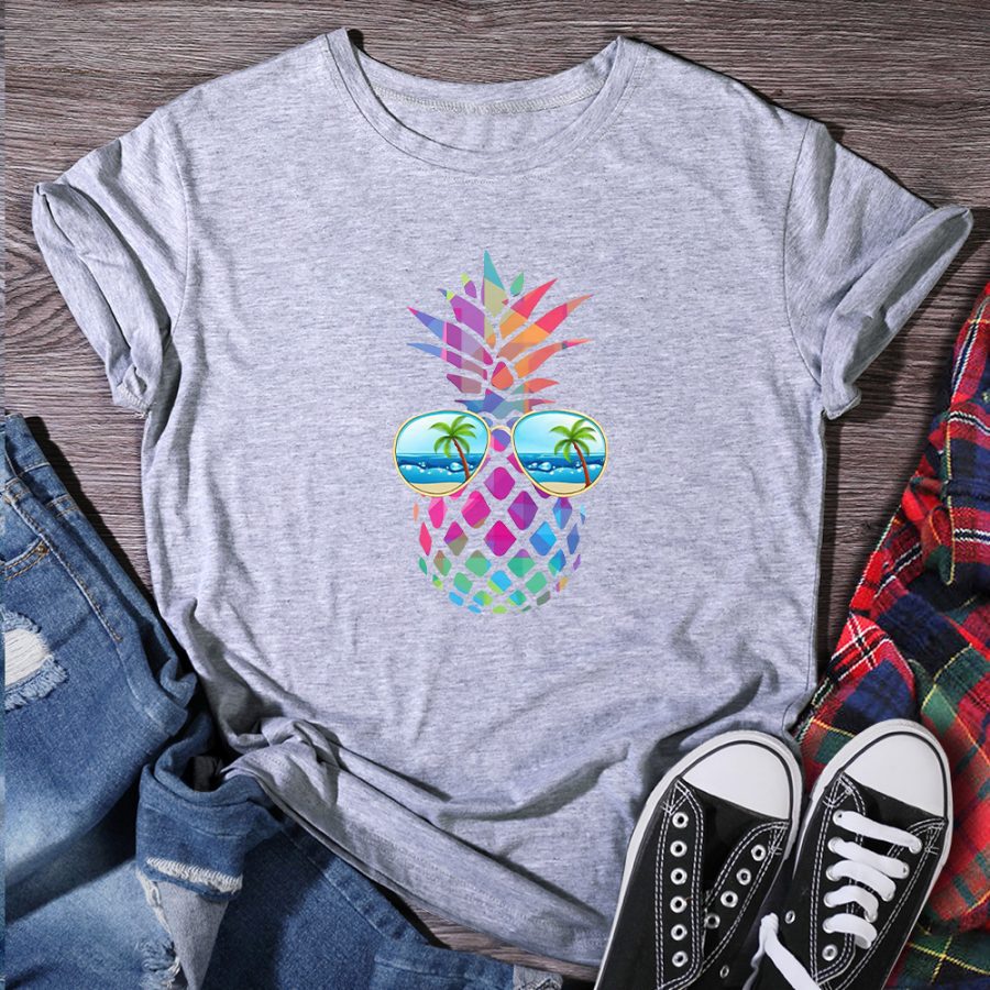 Eye Pineapple T-shirt Women - Image 3