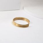 Double Curved Titanium Steel Bracelet - Image 3