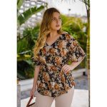 Floral chiffon blouse - Image 4