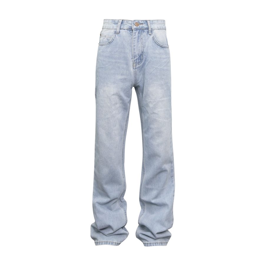 Washed Distressed Loose Boot Boot Jeans - Image 2