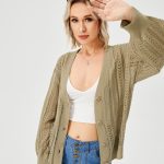 Women's Hollow Out Open Front Knit Lightweight Cardigan - Image 5