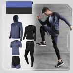 Running quick-drying basketball sports suit five-piece training suit - Image 9