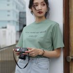 Letter printed T-shirt women white - Image 6