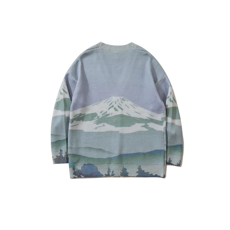 Hong Kong Style Ins Knitted Sweater Cardigan - Image 2