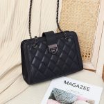 Women's Crossbody Underarm Genuine Leather Chain Small Square Bag - Image 5