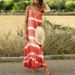 Printed Striped Plus Size Maxi Maxi Dress - Image 6