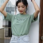 Letter printed T-shirt women white - Image 8