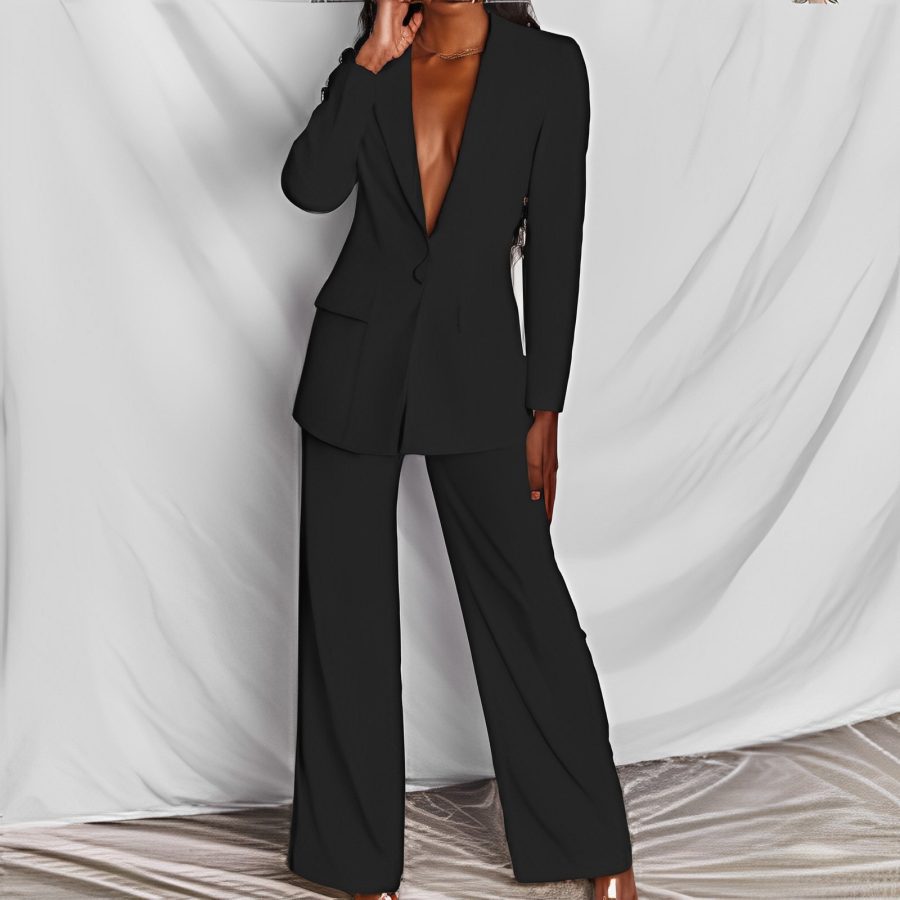 Fashion Business Women's Clothing Long Sleeve Trousers Suit - Image 5