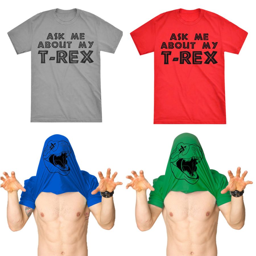 Men and women personality flip T-shirt