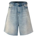 Men's Summer Retro Loose Fitting Denim Shorts - Image 7