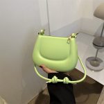New Street Popular Stylish Simple Solid Color Temperament Commute Underarm Bag - Image 4
