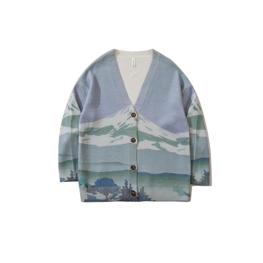 Hong Kong Style Ins Knitted Sweater Cardigan