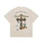 Cross Printed Cotton T-shirt For Men