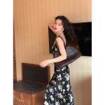 Printed Suspender Fishtail Midi Dress - Image 6