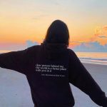 Dear Person Behind Me,the World Is A Better Place,with You In It,love,the Person In Front Of You,Women's Brushed Hoody Plain Letter Printed Kangaroo Pocket Drawstring Printed Hoodie - Image 2