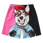 Beach Pants Men's Quick-drying Loose Couple Outfit Five-point Swimming Trunks - Image 3