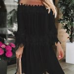 New European And American Tube Top Off Shoulder Lace Dress - Image 4