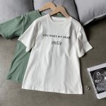 Letter printed T-shirt women white - Image 5