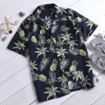 Hawaii Style Full Printing Turn-down Collar Men's Shirt Short Sleeve 2021 Summer Casual Shirts Men - Image 6