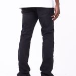 Straight Tube Raw Edge Side Zipper Design Jeans - Image 4